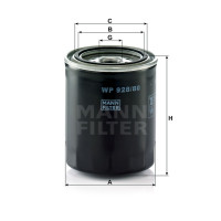 Фильтр масляный MANN-FILTER WP 928/80